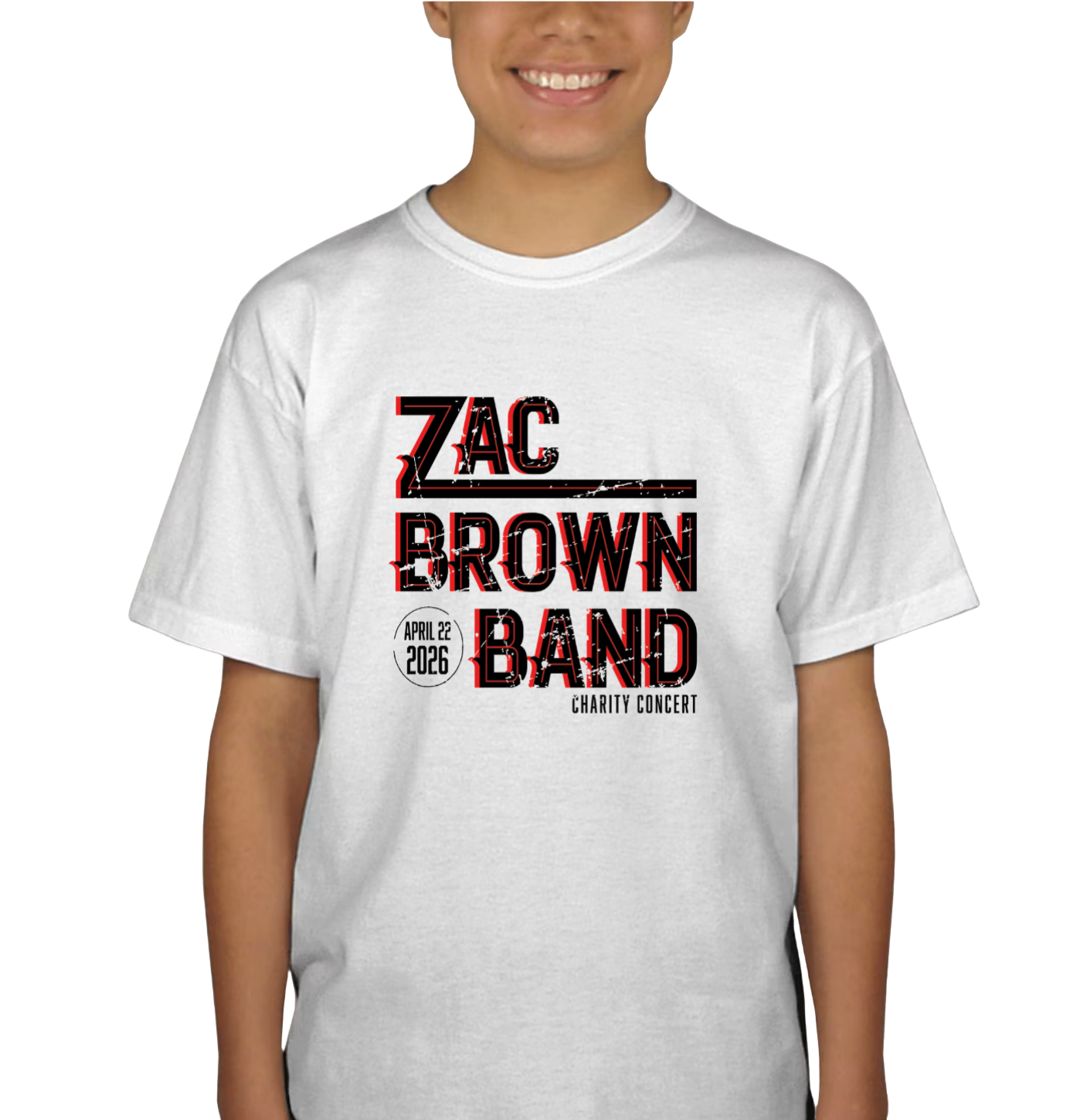 Zac Brown Band White Youth Tee